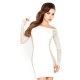 Biele minišaty Mini Dress BS025 White
