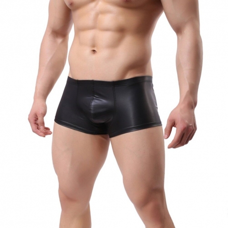 Wet-look Pants Black SMB1 Pánske boxerky Luxury