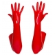 Luxury Long Gloves Red Dlhé rukavice
