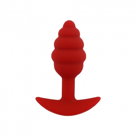 Silikónový análny kolík Smille Waves Red Plug