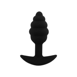 Silikónový análny kolík Smille Waves Black Plug