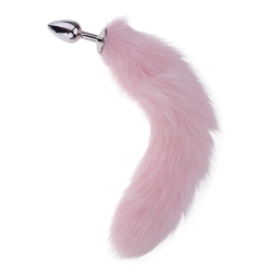 Análny kolík s chvostom Fox Tail Pink