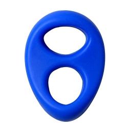 Double Ring Blue Dvojitý krúžok na penis