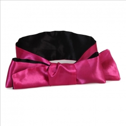 Belt Pink & Black dvojfarebná saténová stuha