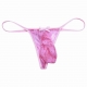 Lace Men Mini Panties Pink pánske čipkované tangá