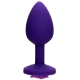 Análny kolík s ozdobou Purple Rose Anal Plug