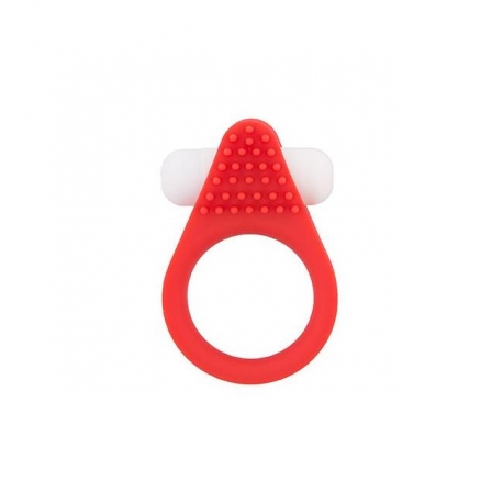 Vibračný krúžok na penis Lit-Up Silicone Stimu-Ring 5 Red