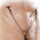 Štipce s krúžkom Nipple Clamps With Chain & Penis Ring