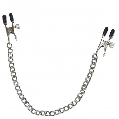 Štipce s reťiazkou Metal Nipple Clamps With Chain