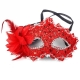 Červená škraboška Masquerade Venetian Mask Red