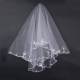 Závoj pre nevestu s ozdobnou obrubou Wedding veil