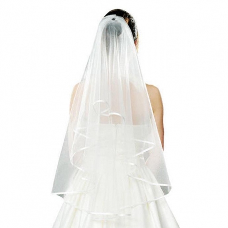 Závoj pre nevestu s tenkou obrubou Wedding veil