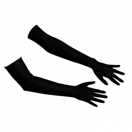 Saténové rukavičky Satin-Gloves Extra Long Black